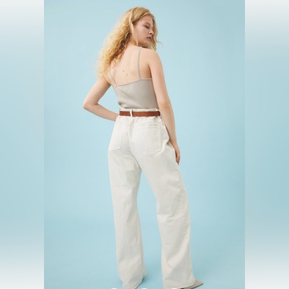 NWT H&M fifties crop top size XXl color - beige - Picture 6 of 16